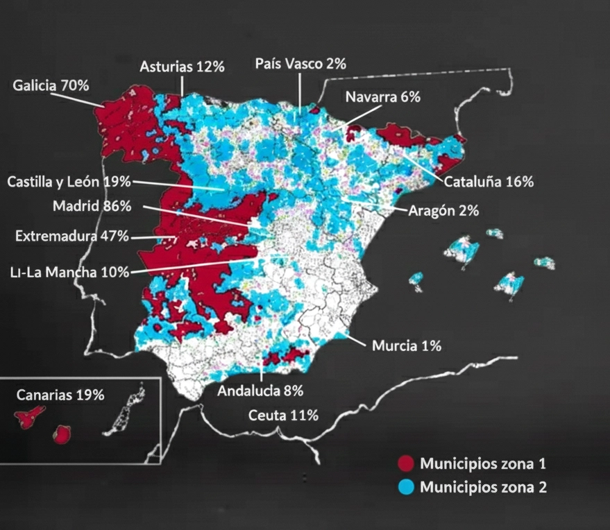 mapa radon España